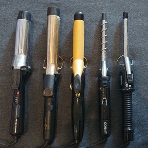 Set of 5 Curling Irons